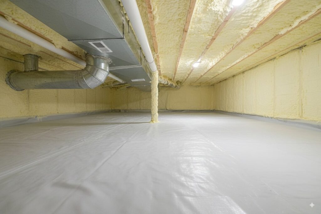 Crawl Space Encapsulation – Fayetteville, AR - ArkFoamExperts