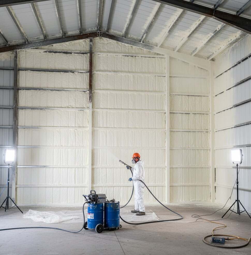 metal building insulation in Fayetteville - ArkFoamExperts